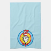 Dr. Seuss | Kat in het Pet Hoofd Graphic Theedoek (Verticaal)