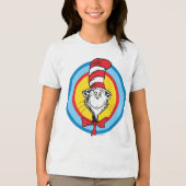 Dr. Seuss | Kat in het Pet Hoofd Graphic Tri-Blend Shirt (Voorkant)