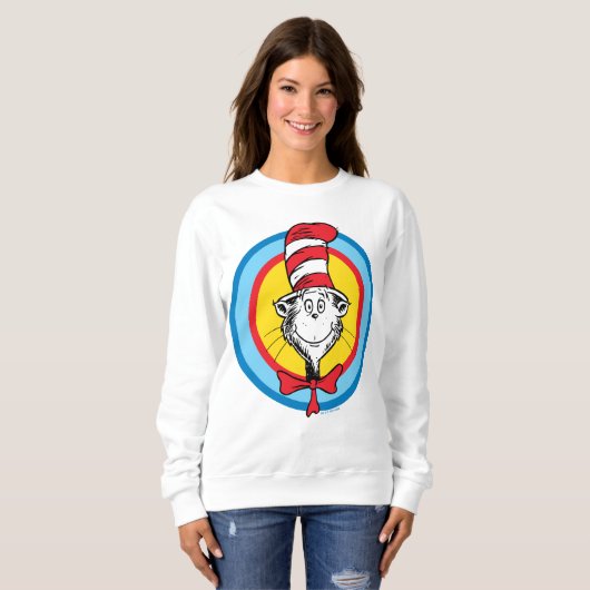 Dr. Seuss | Kat in het Pet Hoofd Graphic Trui (Voorkant volledig)
