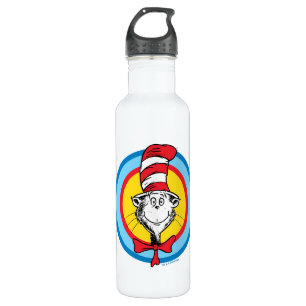 Dr. Seuss   Kat in het Pet Hoofd Graphic Waterfles