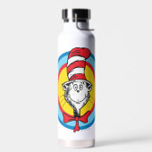 Dr. Seuss | Kat in het Pet Hoofd Graphic Waterfles (Links)