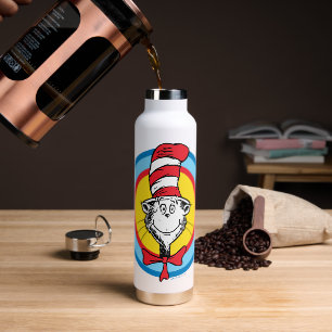 Dr. Seuss   Kat in het Pet Hoofd Graphic Waterfles