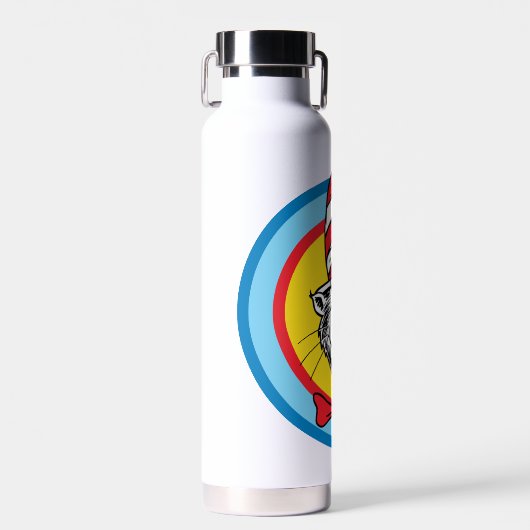 Dr. Seuss | Kat in het Pet Hoofd Graphic Waterfles (Voorkant)