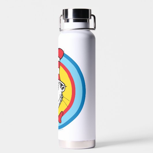 Dr. Seuss | Kat in het Pet Hoofd Graphic Waterfles (Achterkant)