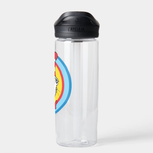 Dr. Seuss | Kat in het Pet Hoofd Graphic Waterfles (Achterkant)