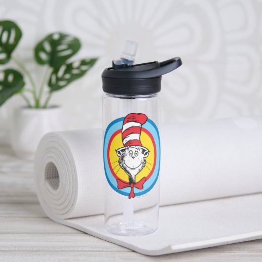 Dr. Seuss | Kat in het Pet Hoofd Graphic Waterfles (Links)