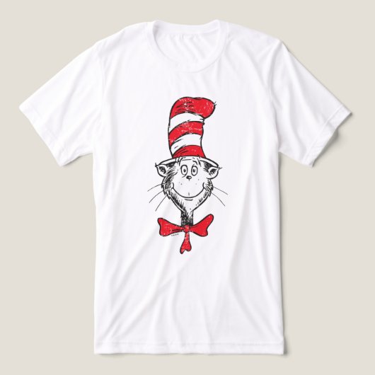 Dr. Seuss | Kat in het Pet Hoofd -  Tri-Blend Shirt (Design voorkant)