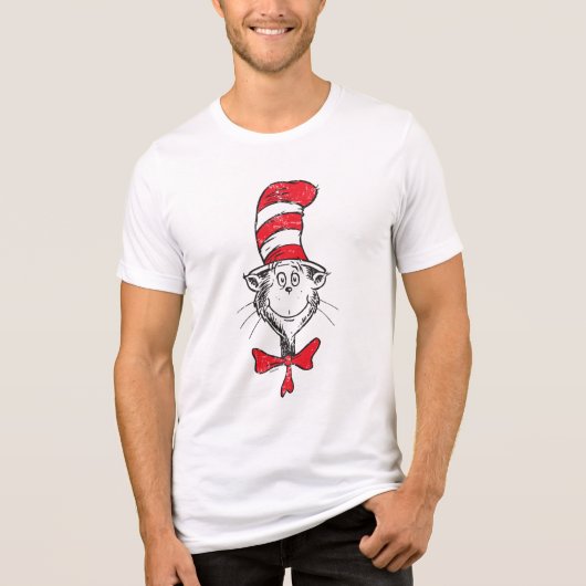 Dr. Seuss | Kat in het Pet Hoofd - Tri-Blend Shirt (Voorkant)