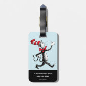 Dr. Seuss | Kat in het Pet Kattenwandeling Bagagelabel (Achterkant verticaal)