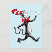Dr. Seuss | Kat in het Pet Kattenwandeling Briefkaart (Voorkant)