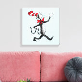 Dr. Seuss | Kat in het Pet Kattenwandeling Canvas Afdruk (Insitu (Woonkamer))