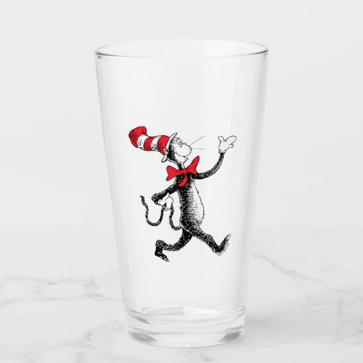 Dr. Seuss | Kat in het Pet Kattenwandeling Glas (Voorkant)