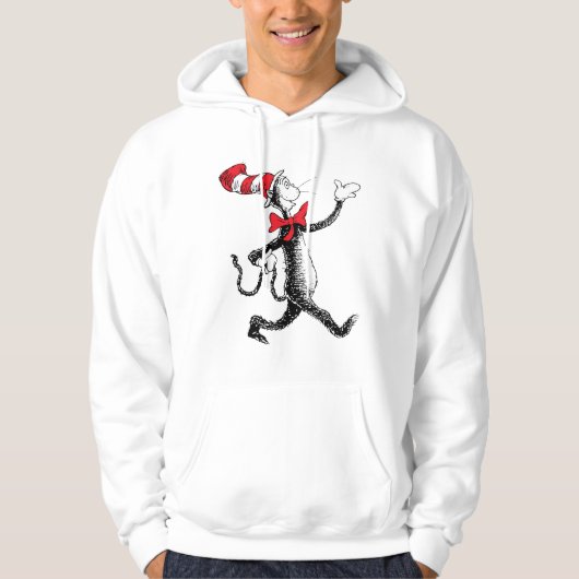 Dr. Seuss | Kat in het Pet Kattenwandeling Hoodie (Voorkant)
