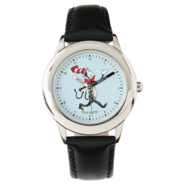 Dr. Seuss | Kat in het Pet Kattenwandeling Horloge (Voorkant)