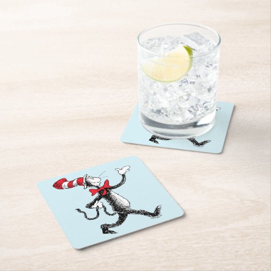 Dr. Seuss | Kat in het Pet Kattenwandeling Kartonnen Onderzetters (Insitu)