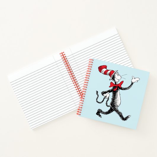 Dr. Seuss | Kat in het Pet Kattenwandeling Notitieboek (Binnen)
