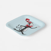 Dr. Seuss | Kat in het Pet Kattenwandeling Papieren Bordje (Gebogen)