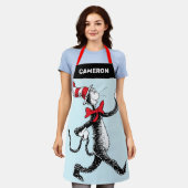 Dr. Seuss | Kat in het Pet Kattenwandeling Schort (Gedragen)