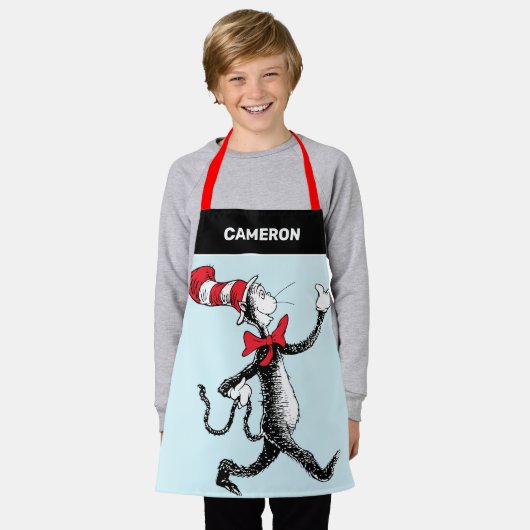 Dr. Seuss | Kat in het Pet Kattenwandeling Schort (Gedragen)