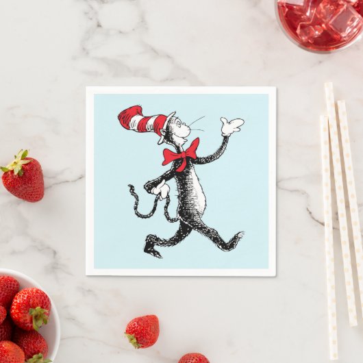 Dr. Seuss | Kat in het Pet Kattenwandeling Servet (Insitu)