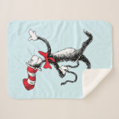 Dr. Seuss | Kat in het Pet Kattenwandeling Sherpa Deken (Voorkant (horizontaal))