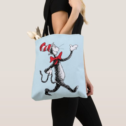 Dr. Seuss | Kat in het Pet Kattenwandeling Tote Bag (Dichtbij)