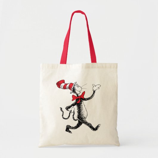 Dr. Seuss | Kat in het Pet Kattenwandeling Tote Bag (Voorkant)