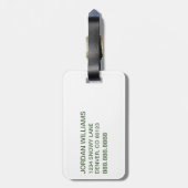 Dr. Seuss | Kat in het Pet Klaverpatroon Bagagelabel (Achterkant verticaal)