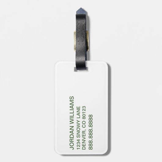 Dr. Seuss | Kat in het Pet Klaverpatroon Bagagelabel (Achterkant verticaal)