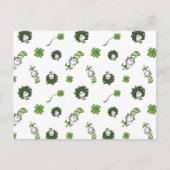 Dr. Seuss | Kat in het Pet Klaverpatroon Briefkaart (Voorkant)