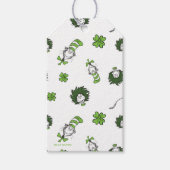 Dr. Seuss | Kat in het Pet Klaverpatroon Cadeaulabel (Voorkant)