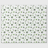 Dr. Seuss | Kat in het Pet Klaverpatroon Cadeaupapier (Vlak)