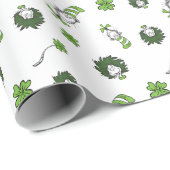 Dr. Seuss | Kat in het Pet Klaverpatroon Cadeaupapier (Rol Hoek)