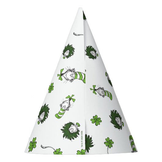 Dr. Seuss | Kat in het Pet Klaverpatroon Feesthoedjes (Achterkant)