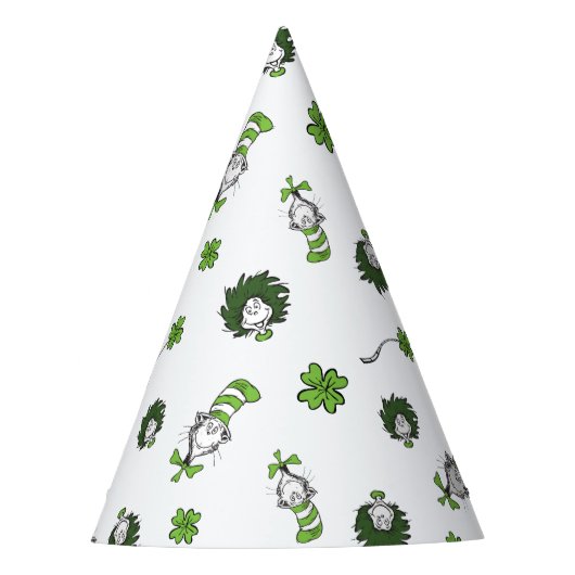 Dr. Seuss | Kat in het Pet Klaverpatroon Feesthoedjes (Voorkant)
