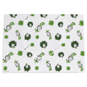 Dr. Seuss | Kat in het Pet Klaverpatroon Groot Cadeauzakje (Voorkant)