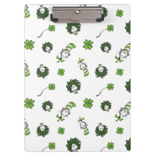 Dr. Seuss   Kat in het Pet Klaverpatroon Klembord