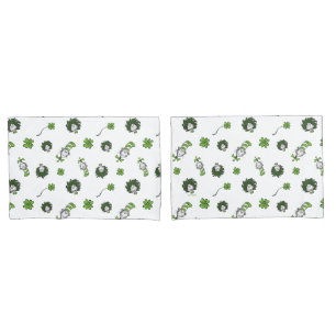 Dr. Seuss Kat in het Pet Klaverpatroon Kussensloop