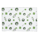 Dr. Seuss | Kat in het Pet Klaverpatroon Kussensloop (Voorkant-Links)