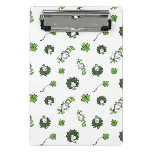 Dr. Seuss   Kat in het Pet Klaverpatroon Mini Klembord