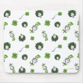 Dr. Seuss | Kat in het Pet Klaverpatroon Muismat (Voorkant)