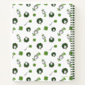 Dr. Seuss | Kat in het Pet Klaverpatroon Notitieboek (Achterkant)