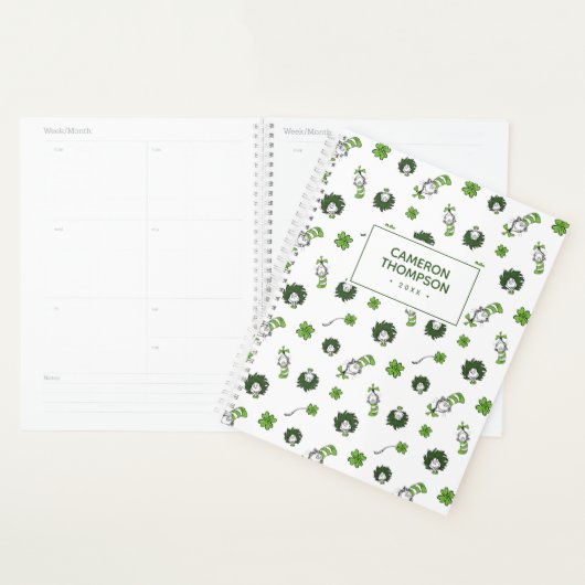 Dr. Seuss | Kat in het Pet Klaverpatroon Planner (Display)