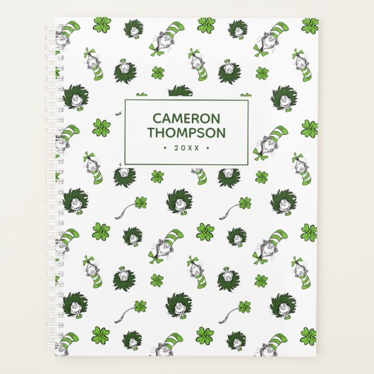 Dr. Seuss | Kat in het Pet Klaverpatroon Planner (Voorkant)