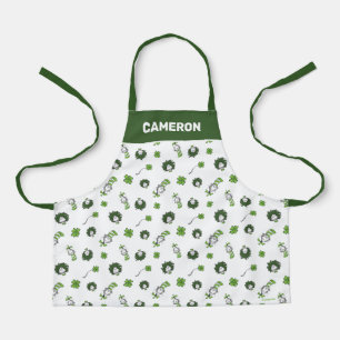 Dr. Seuss   Kat in het Pet Klaverpatroon Schort