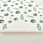 Dr. Seuss | Kat in het Pet Klaverpatroon Sherpa Deken (3/4)