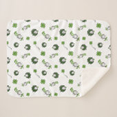 Dr. Seuss | Kat in het Pet Klaverpatroon Sherpa Deken (Voorkant (horizontaal))