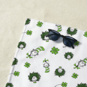 Dr. Seuss | Kat in het Pet Klaverpatroon Strandlaken (In situ)