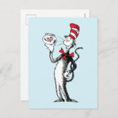 Dr. Seuss | Kat in het Pet & Krinklebine Briefkaart (Voorkant / Achterkant)
