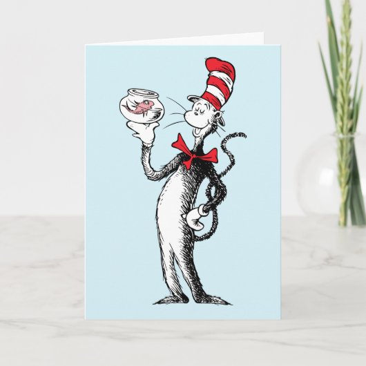 Dr. Seuss | Kat in het Pet & Krinklebine Kaart (Voorkant)